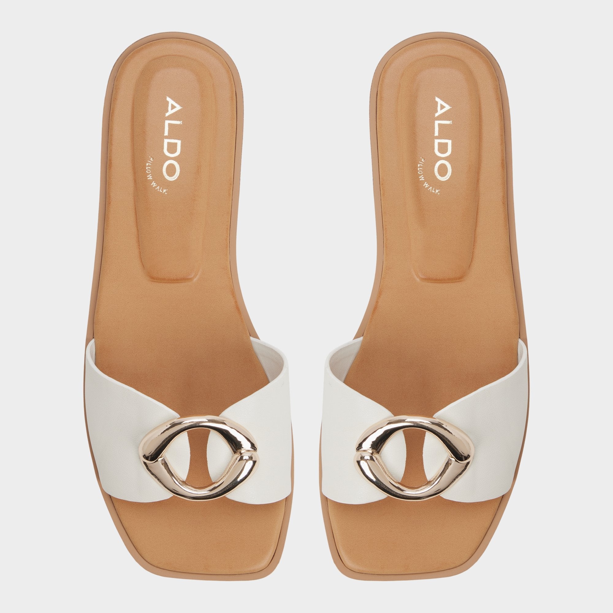 White/bone Biggin in White Bone - Slide sandal | Aldo