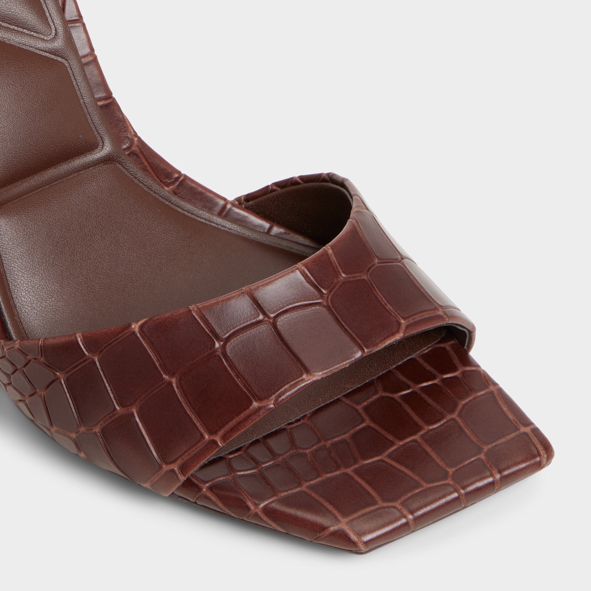 Dark Brown Harmonious in Dark Brown - Strappy heeled sandal | Aldo