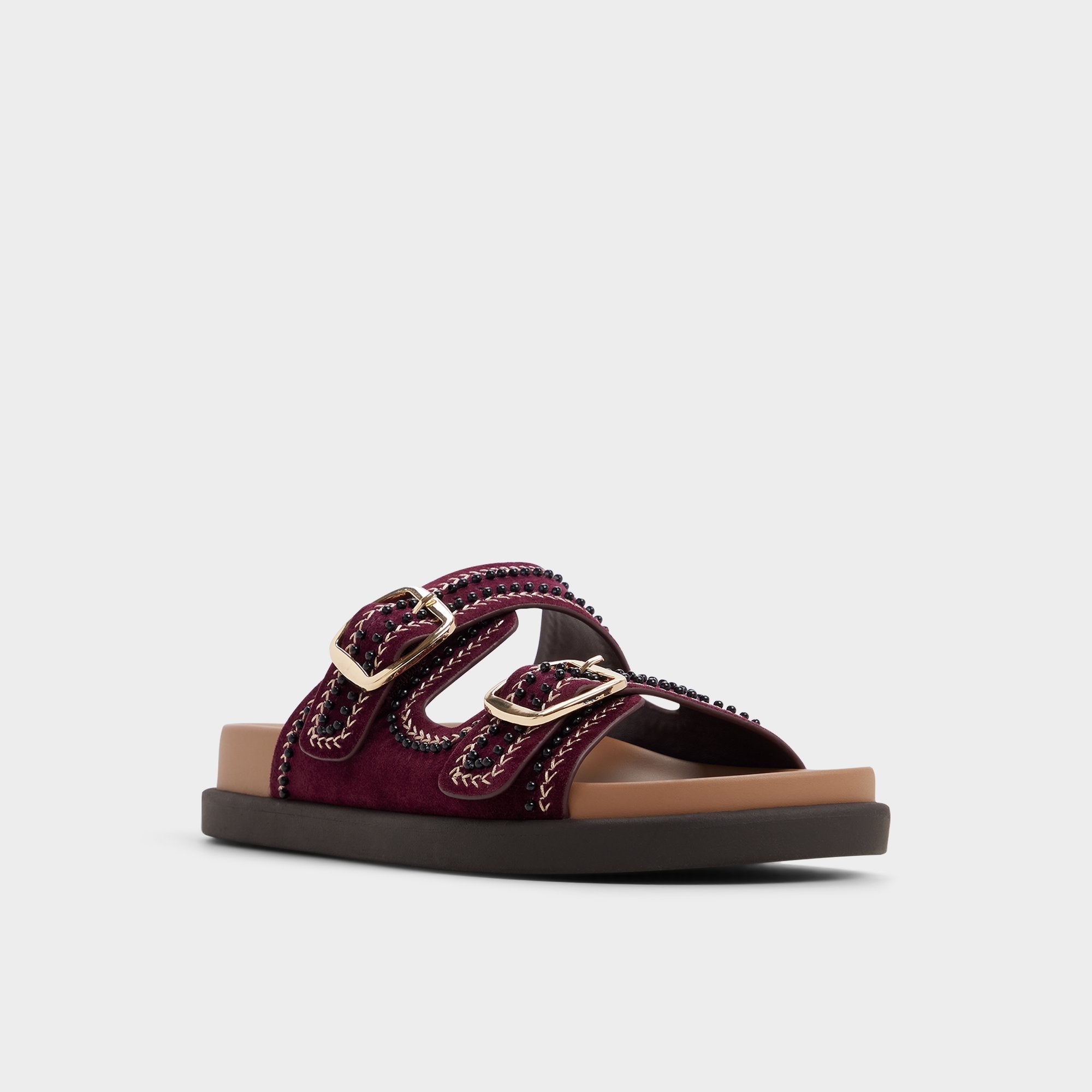Bordo Bohochic in Bordo - Footbed sandal, Footbed sandal | Aldo