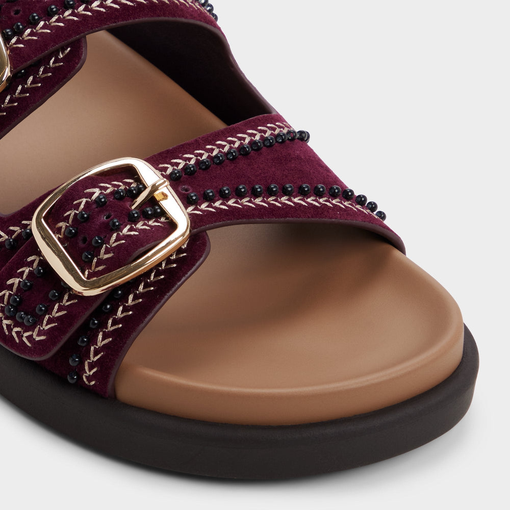 Bordo Bohochic in Bordo - Footbed sandal, Footbed sandal | Aldo