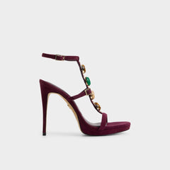 Bordo Opalia in Bordo - Strappy heeled sandal, Platform | Aldo