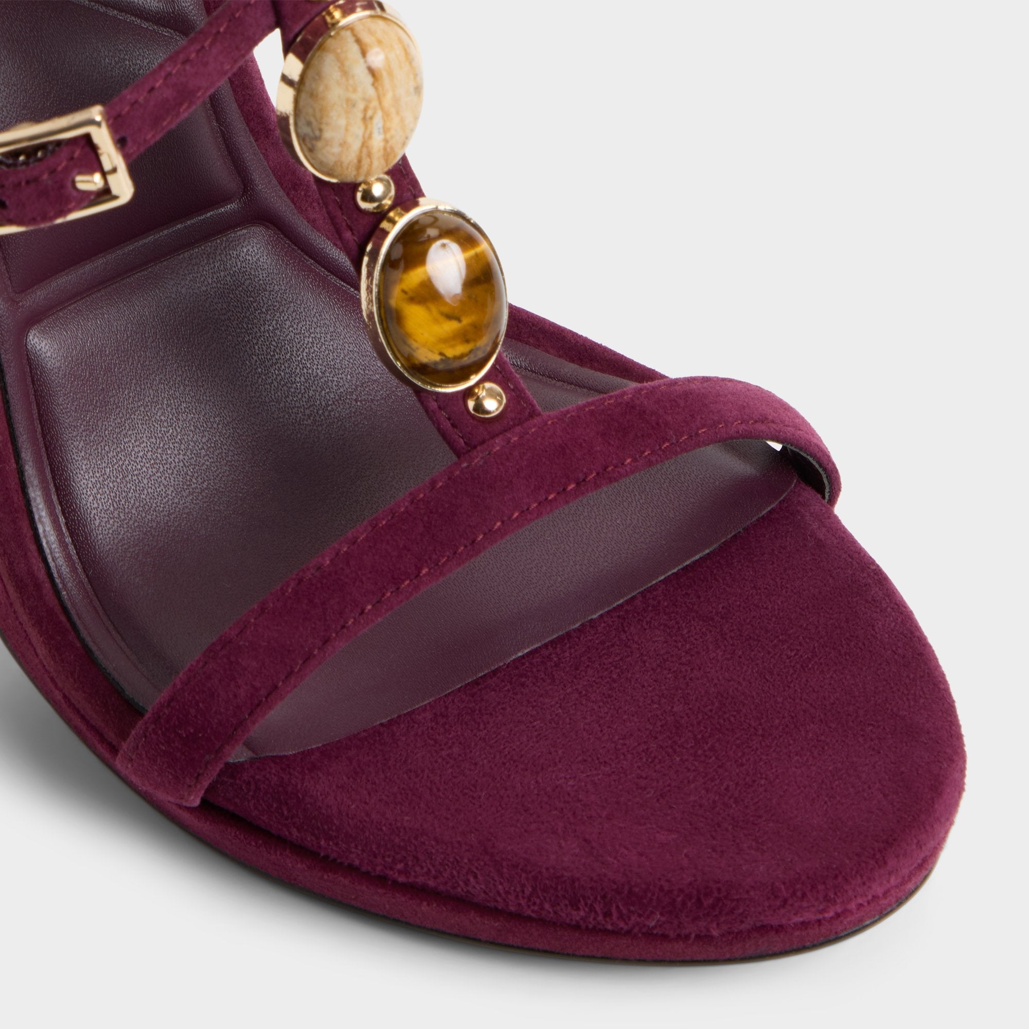 Bordo Opalia in Bordo - Strappy heeled sandal, Platform | Aldo
