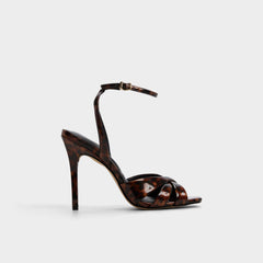 Open brown Meteora in Open Brown - Strappy heeled sandal, Stiletto heel | Aldo