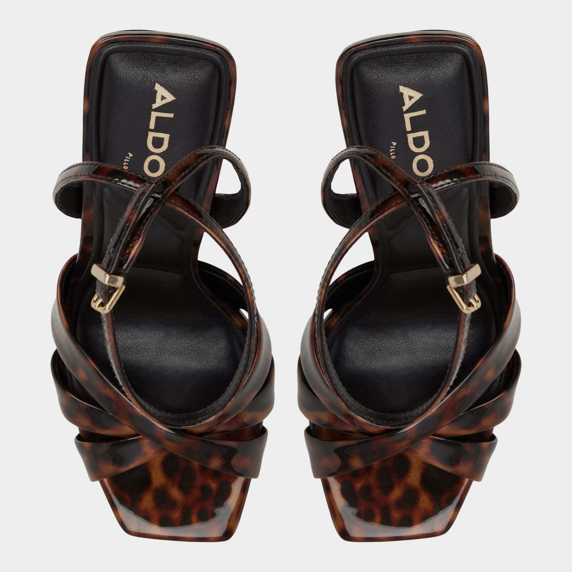 Open brown Meteora in Open Brown - Strappy heeled sandal, Stiletto heel | Aldo