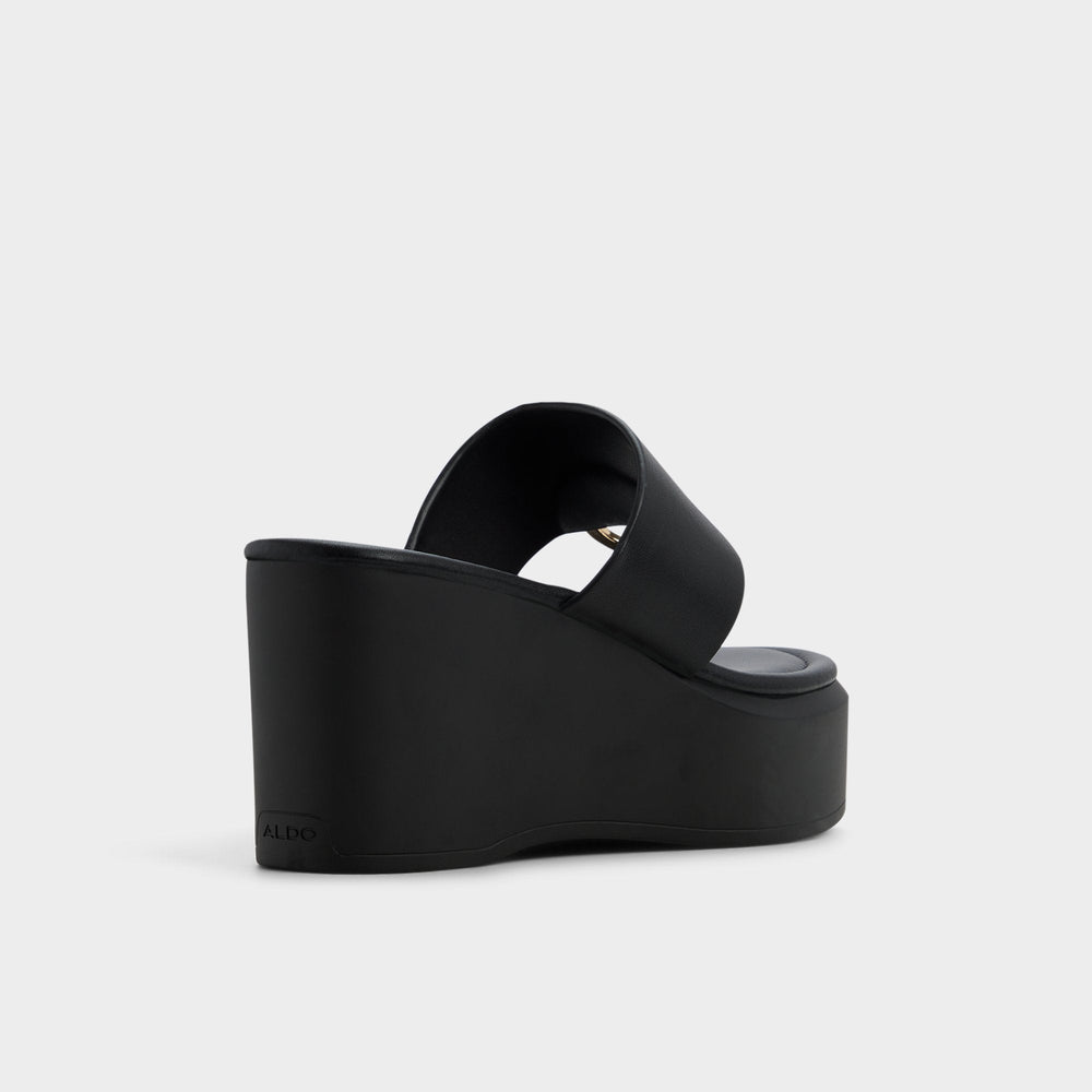 Black Friegan in Black - Slide sandal, Wedge heel | Aldo