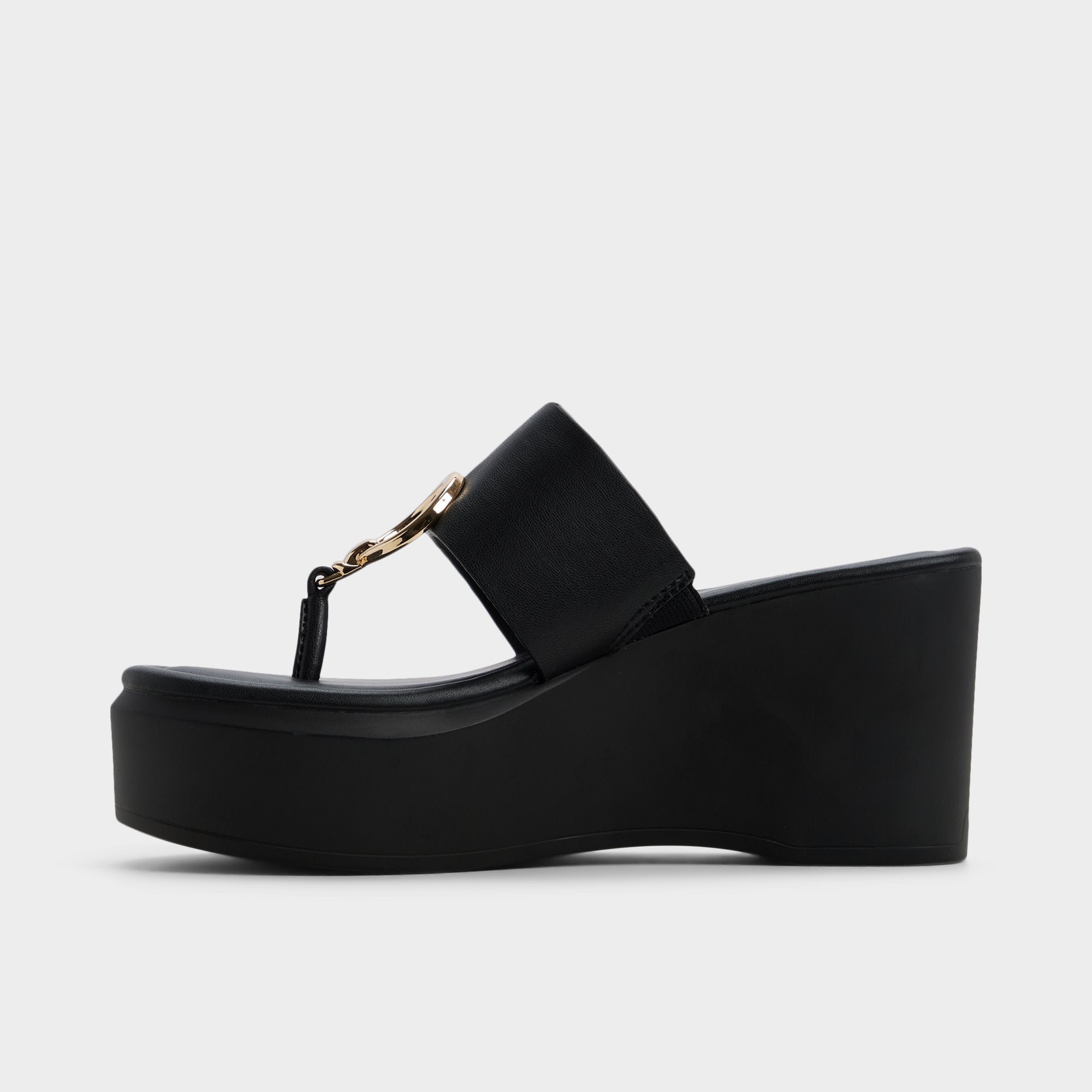 Black Friegan in Black - Slide sandal, Wedge heel | Aldo