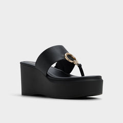 Black Friegan in Black - Slide sandal, Wedge heel | Aldo