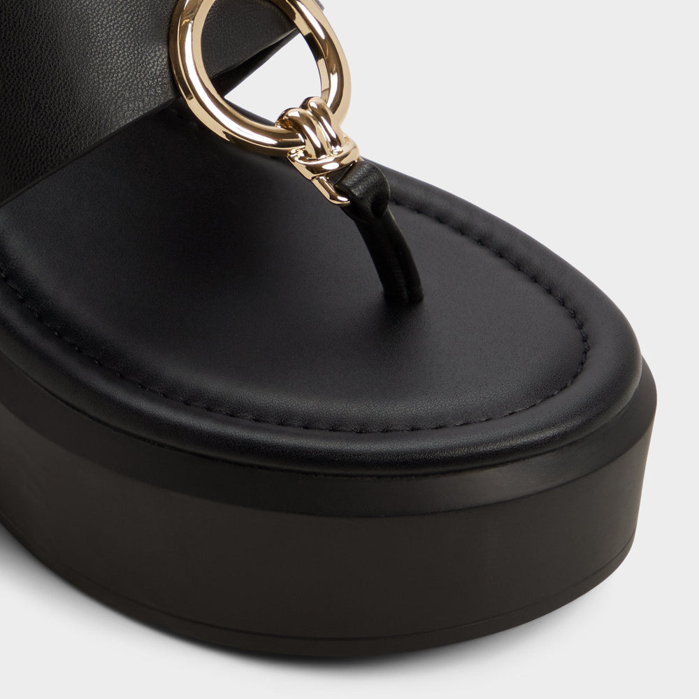 Black Friegan in Black - Slide sandal, Wedge heel | Aldo