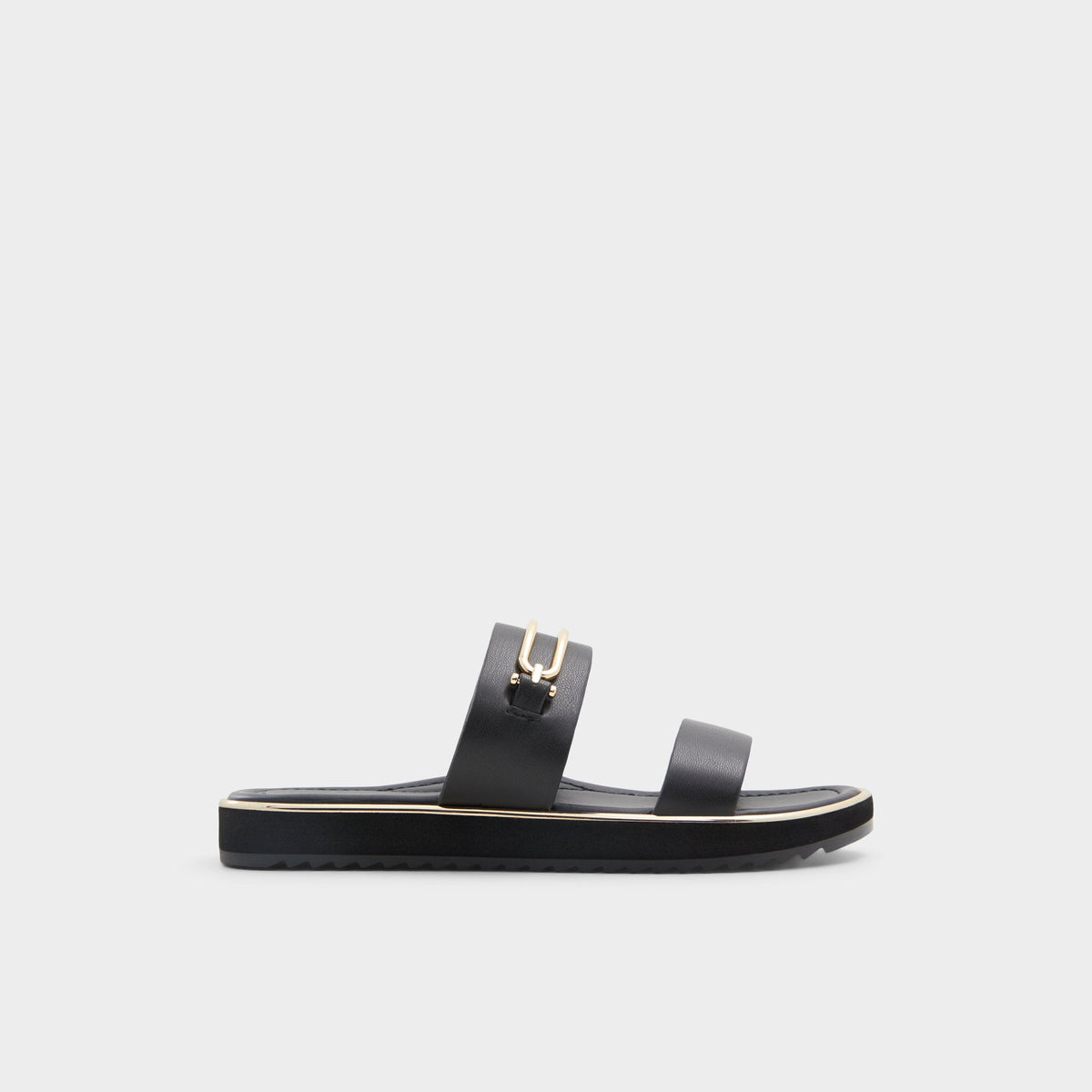 Other black Lagoon Other Black Women's Strappy sandals - Strappy flat sandal, Footbed sandal | Aldo