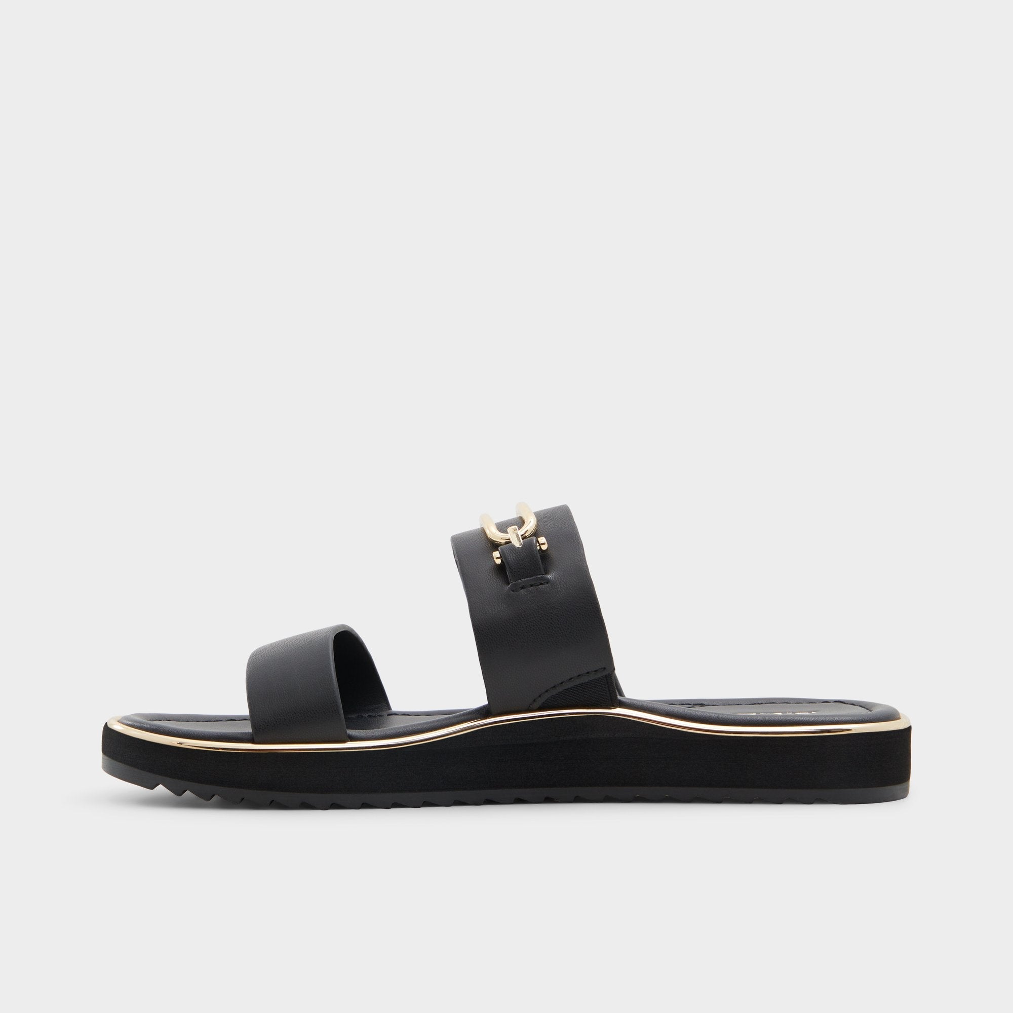 Other black Lagoon Other Black Women's Strappy sandals - Strappy flat sandal, Footbed sandal | Aldo