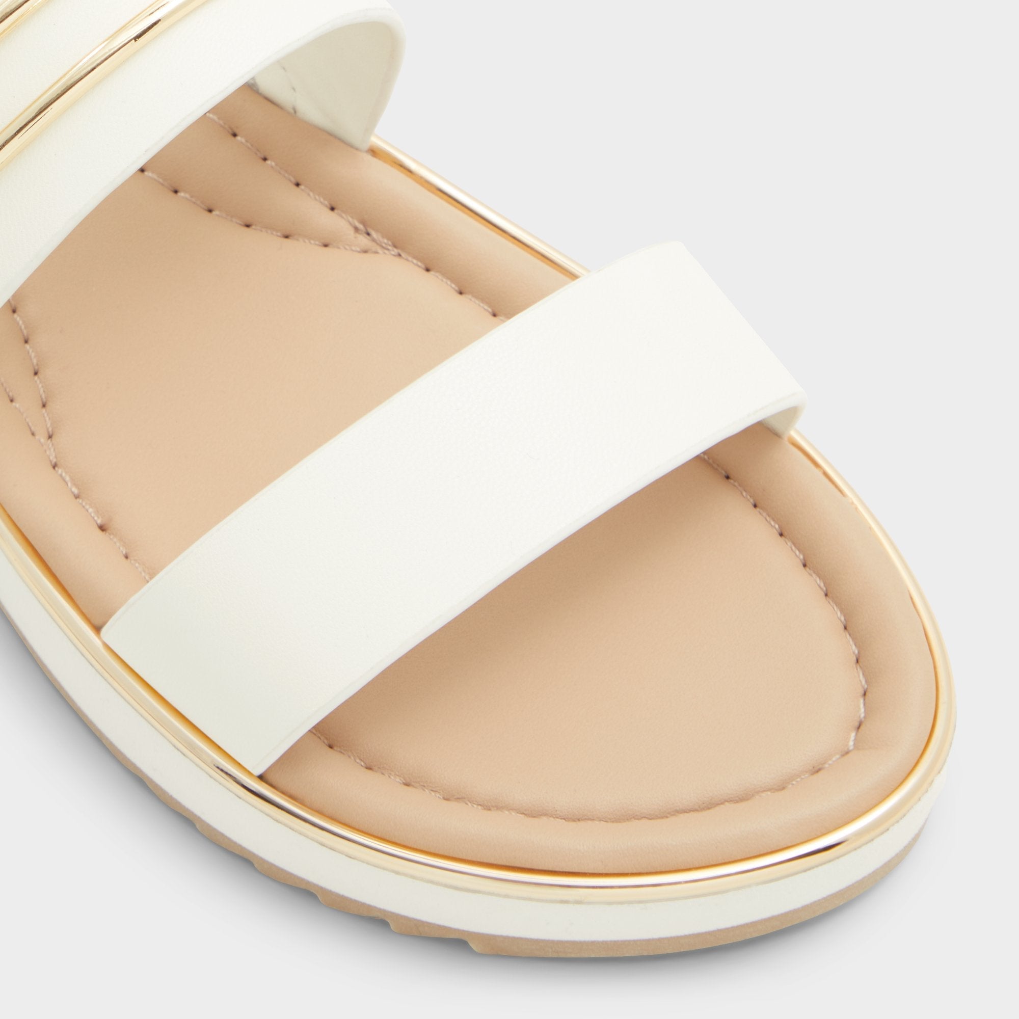 White Lagoon White Women's Strappy sandals - Slide sandal, Footbed sandal | Aldo