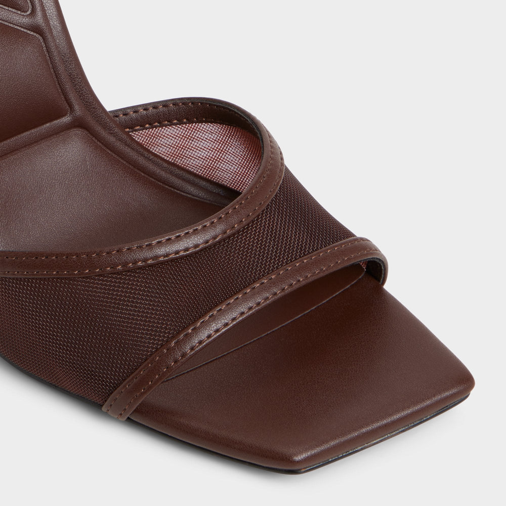 Dark Brown Sharra in Dark Brown - Strappy heeled sandal, Stiletto heel | Aldo