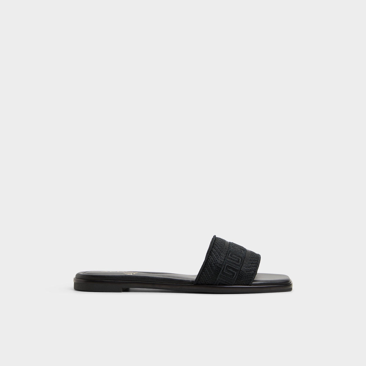 Black Oceania Black Women's Flats - Slide sandal | Aldo