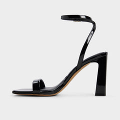 Black Azzira in Black - Strappy heeled sandal, Block heel | Aldo