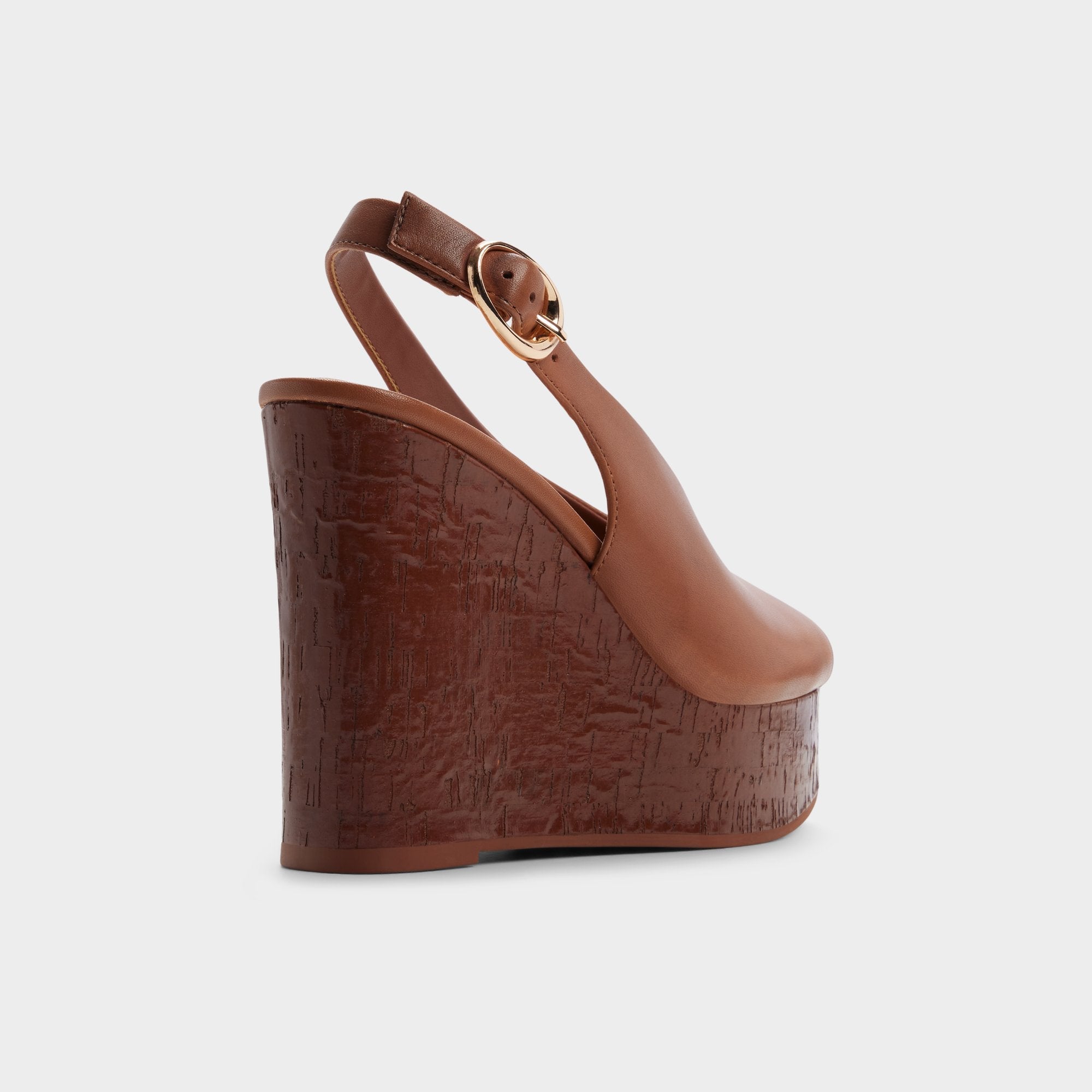Dark brown Tatianah in Dark Brown - Sling back heeled sandal, Wedge heel | Aldo
