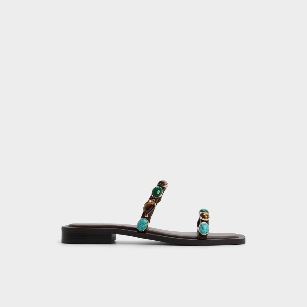 Dark brown Sapphira in Dark Brown 14189967 - Slide sandal | Aldo