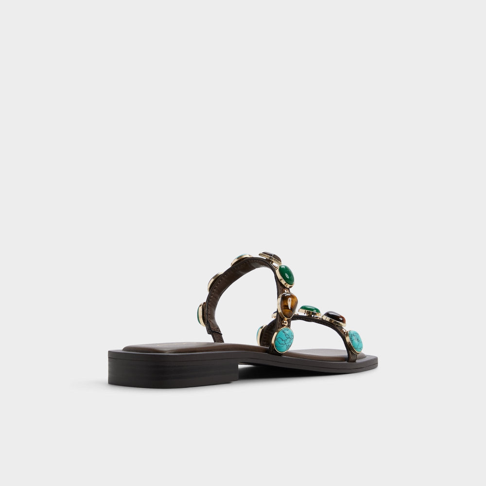 Dark brown Sapphira in Dark Brown 14189967 - Slide sandal | Aldo
