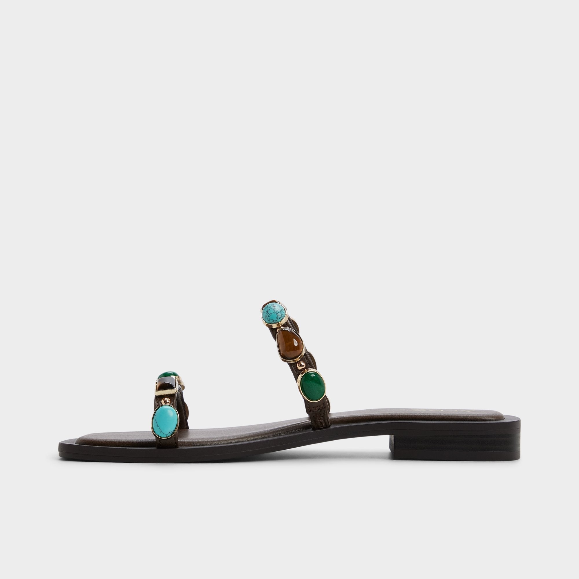 Dark brown Sapphira in Dark Brown 14189967 - Slide sandal | Aldo