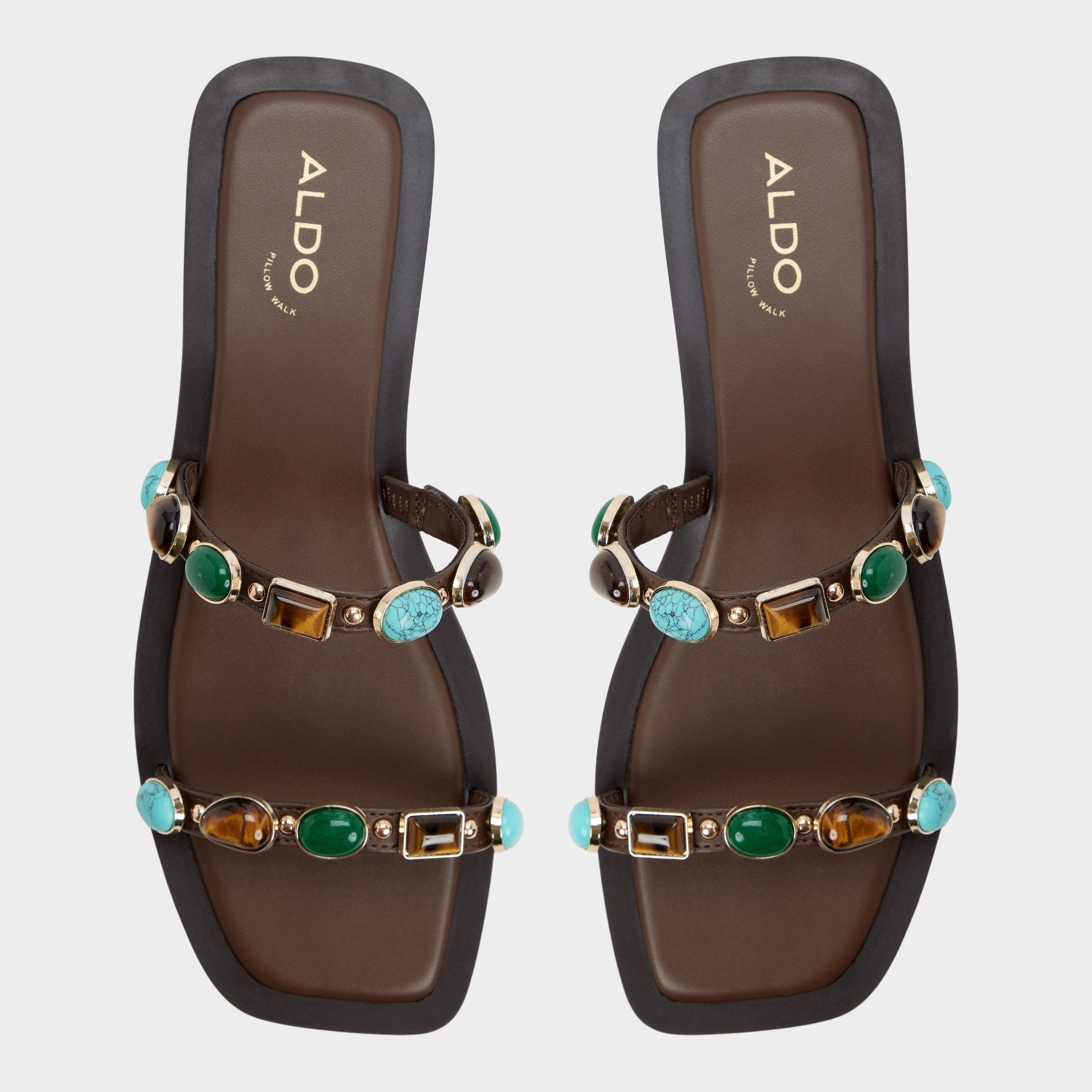 Dark brown Sapphira in Dark Brown 14189967 - Slide sandal | Aldo