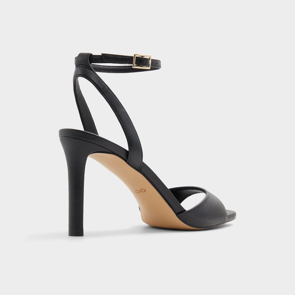 Black Sake Black Women's Strappy sandals - Strappy heeled sandal | Aldo