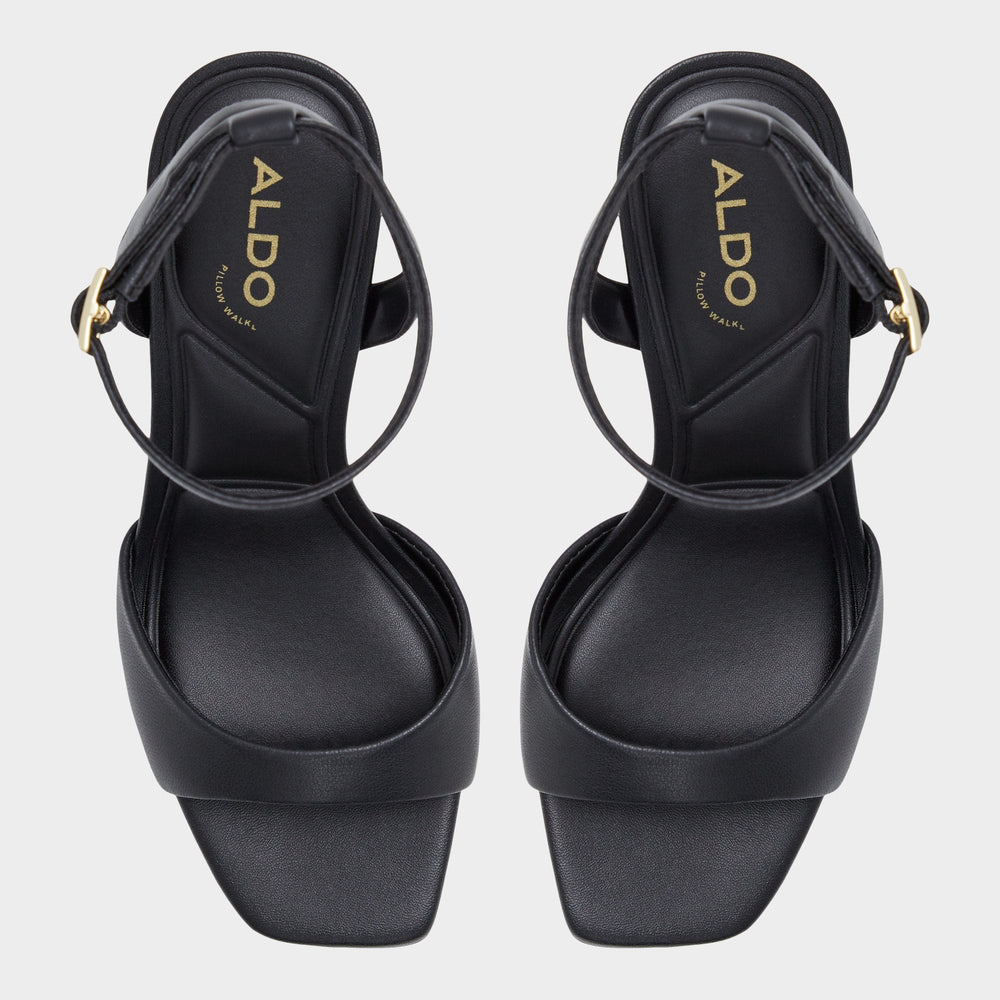 Black Sake Black Women's Strappy sandals - Strappy heeled sandal | Aldo