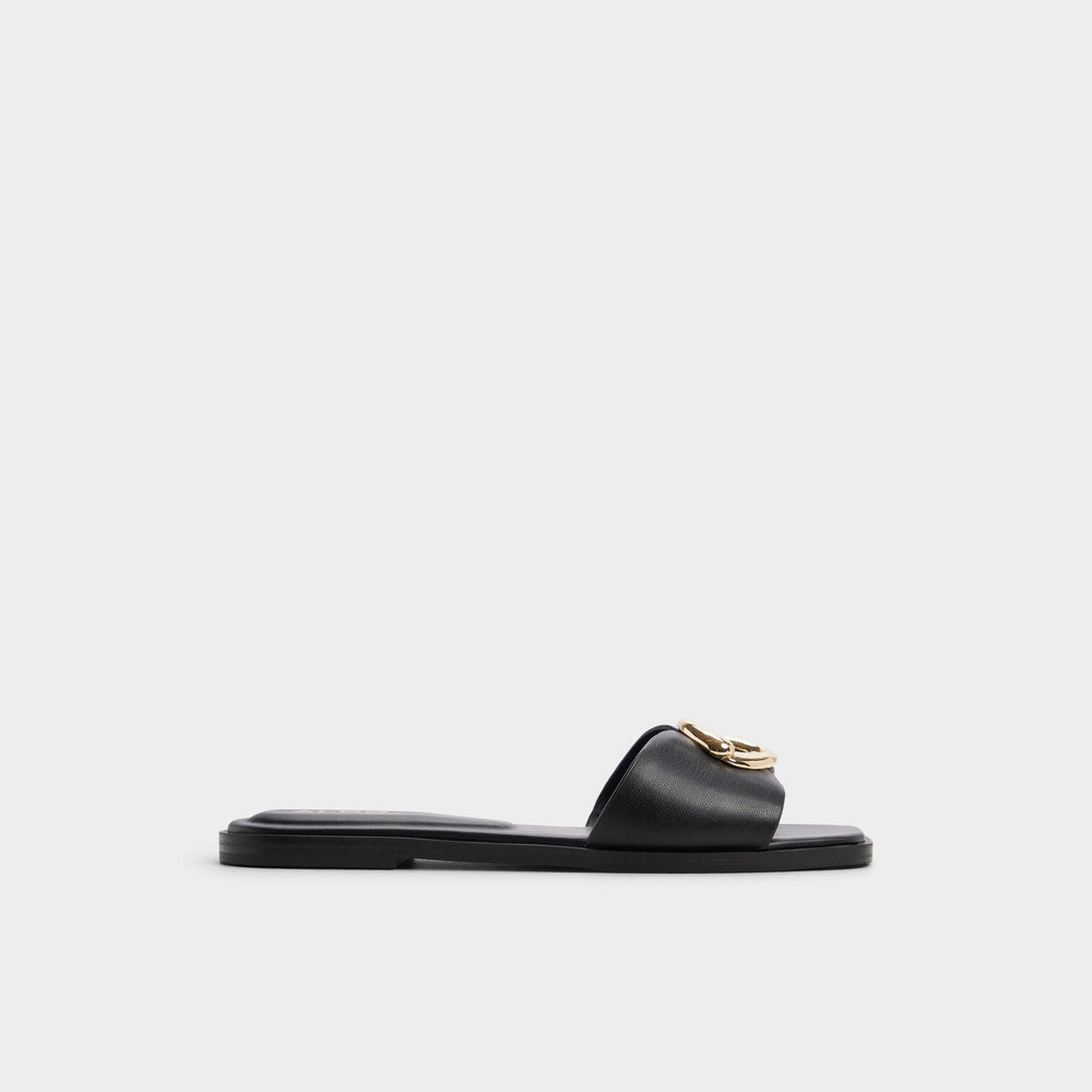 Black Biggin in Black - Slide sandal | Aldo