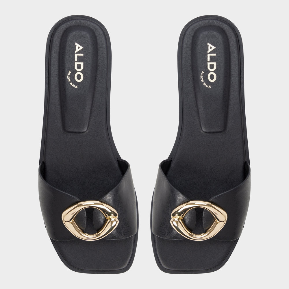 Black Biggin in Black - Slide sandal | Aldo