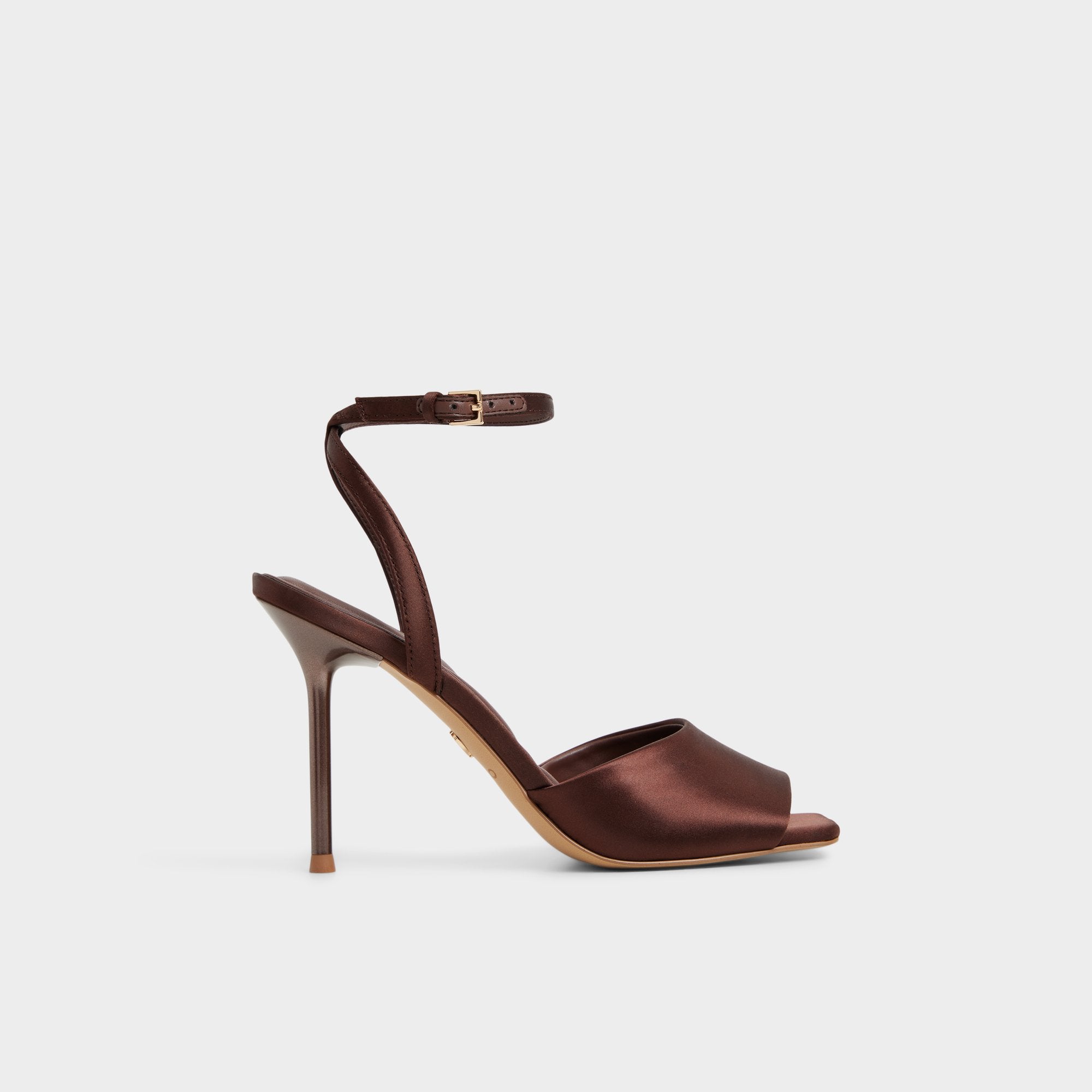 Dark brown Kaiasien in Dark Brown 14151897 - Strappy heeled sandal, Stiletto heel | Aldo
