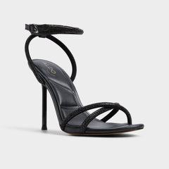 Black Manaelden Black Women's Strappy sandals - Strappy heeled sandal, Stiletto heel | Aldo