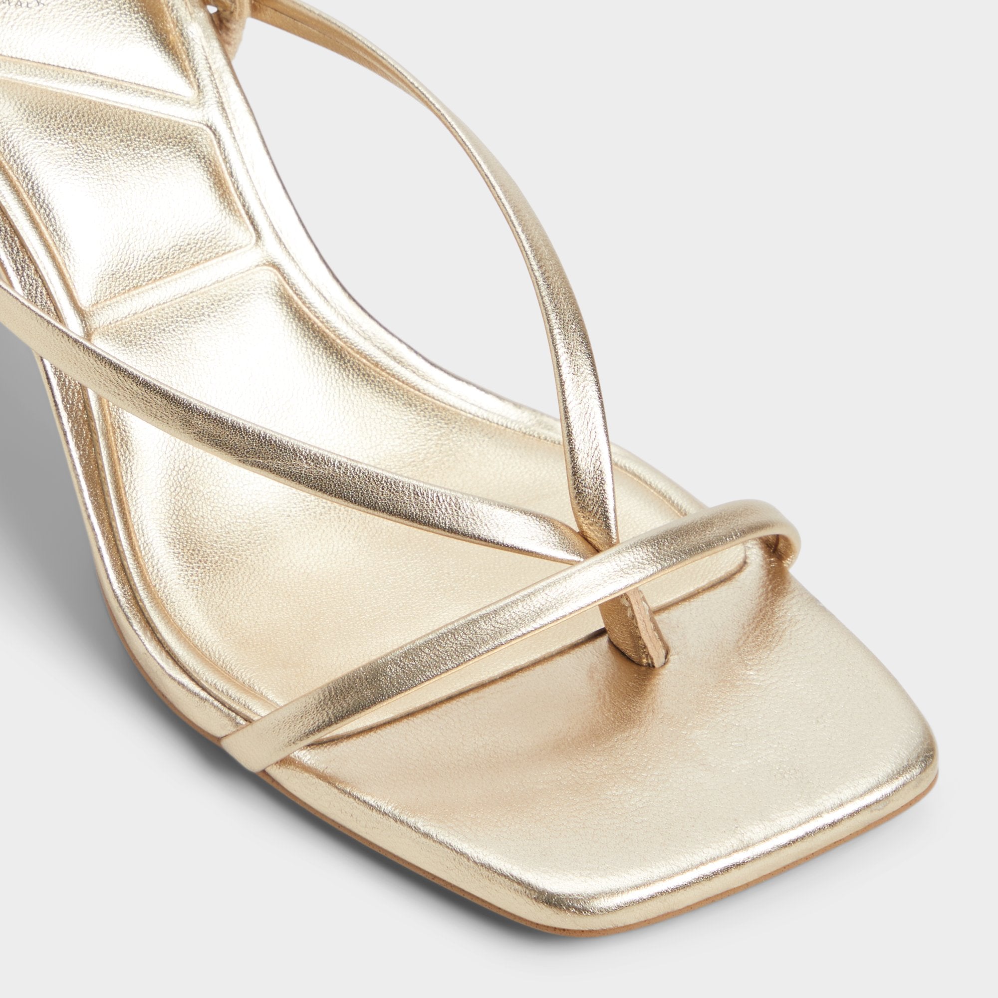 Gold Riva Gold Women's Strappy sandals - Sling back heeled sandal, Stiletto heel | Aldo