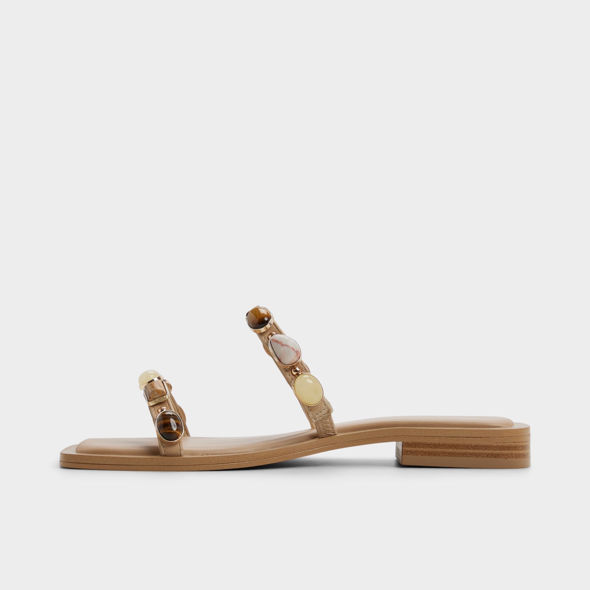 Medium beige Sapphira in Medium Beige 14213541 - Slide sandal | Aldo