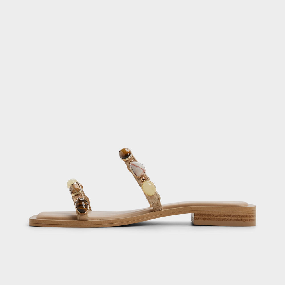 Medium beige Sapphira in Medium Beige 14213541 - Slide sandal | Aldo