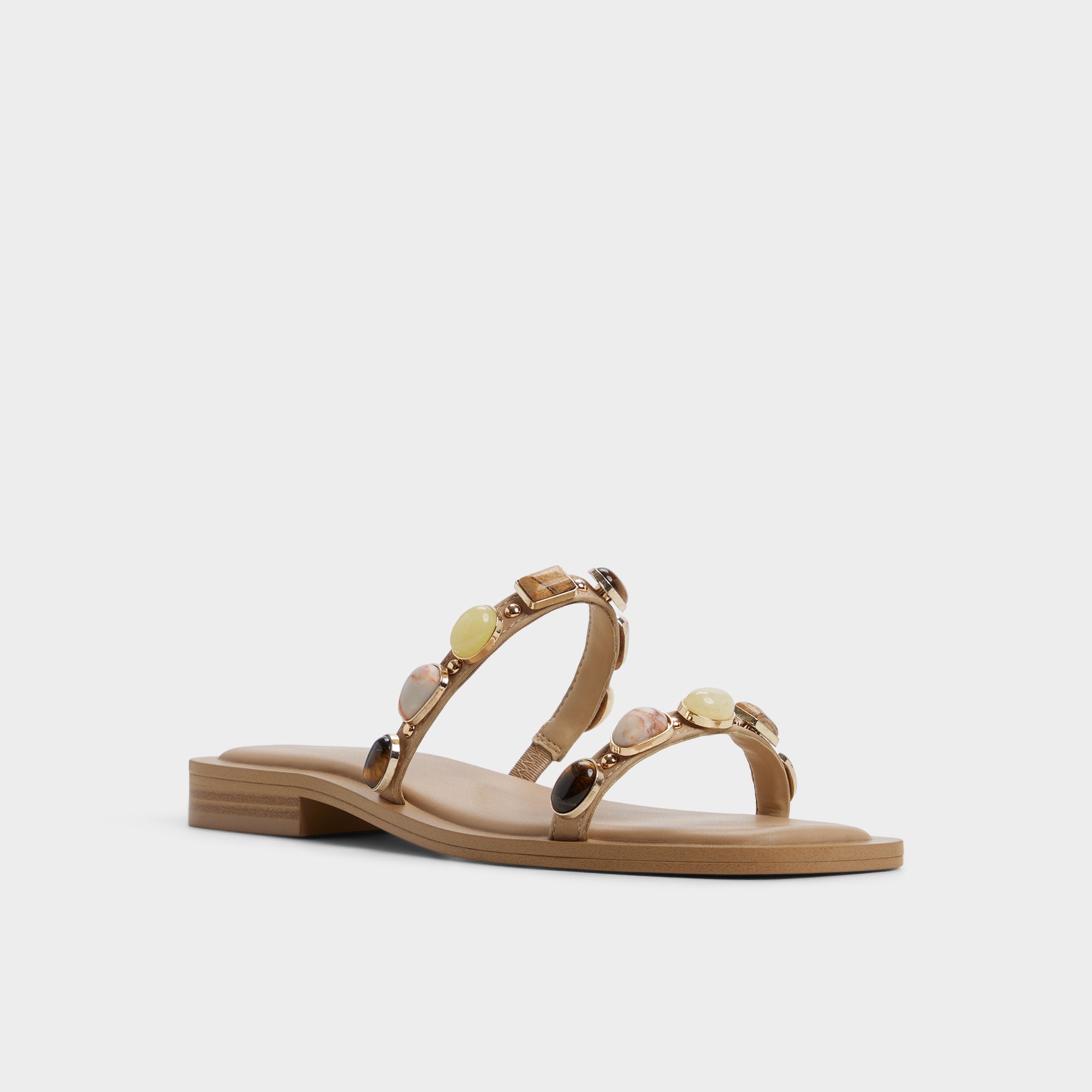 Medium beige Sapphira in Medium Beige 14213541 - Slide sandal | Aldo