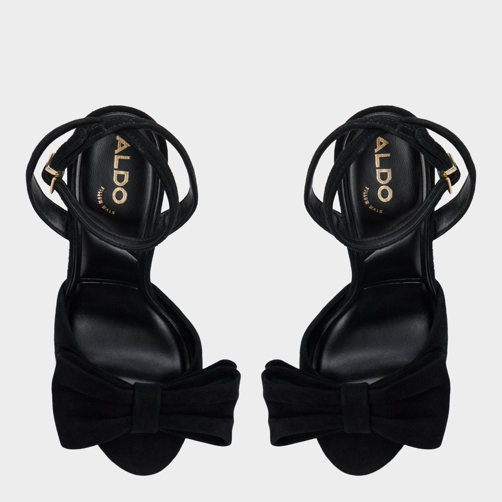 Other black Tinsletta in Other Black - Strappy heeled sandal, Stiletto heel | Aldo