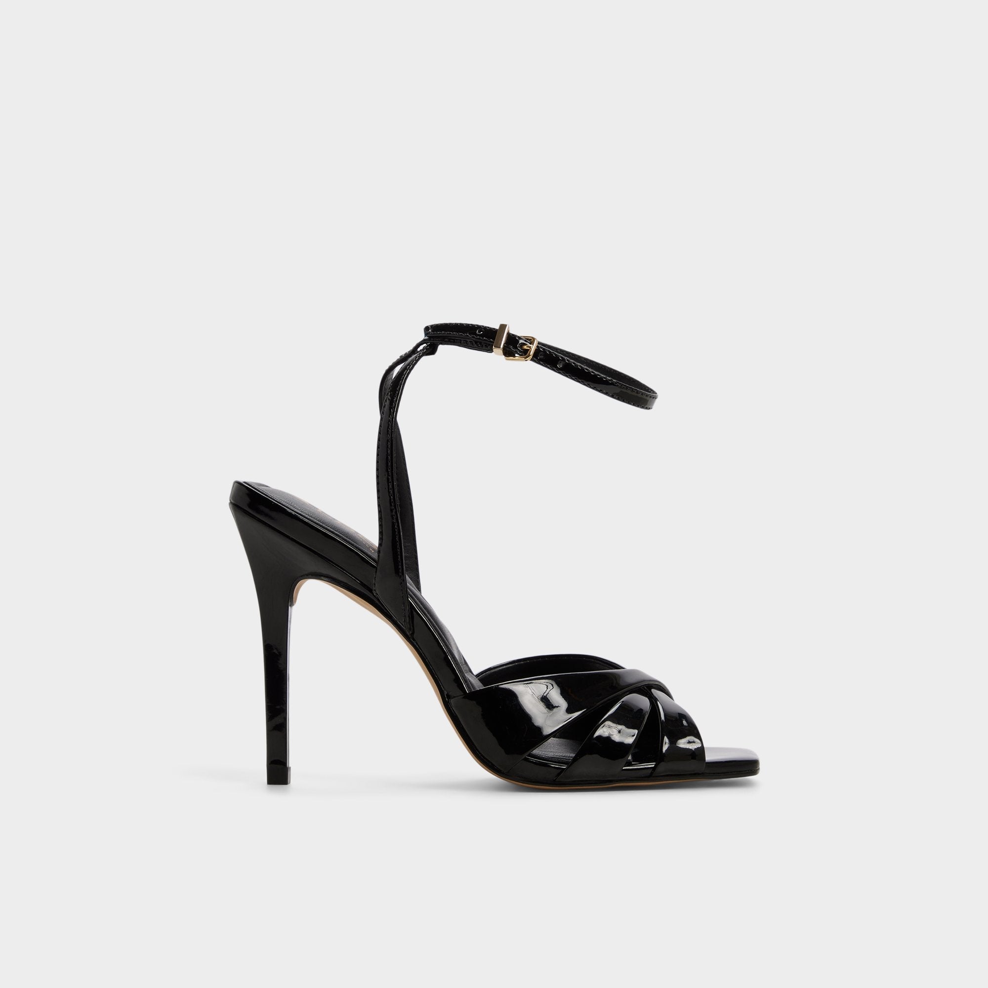 Black Meteora in Black - Strappy heeled sandal, Stiletto heel | Aldo
