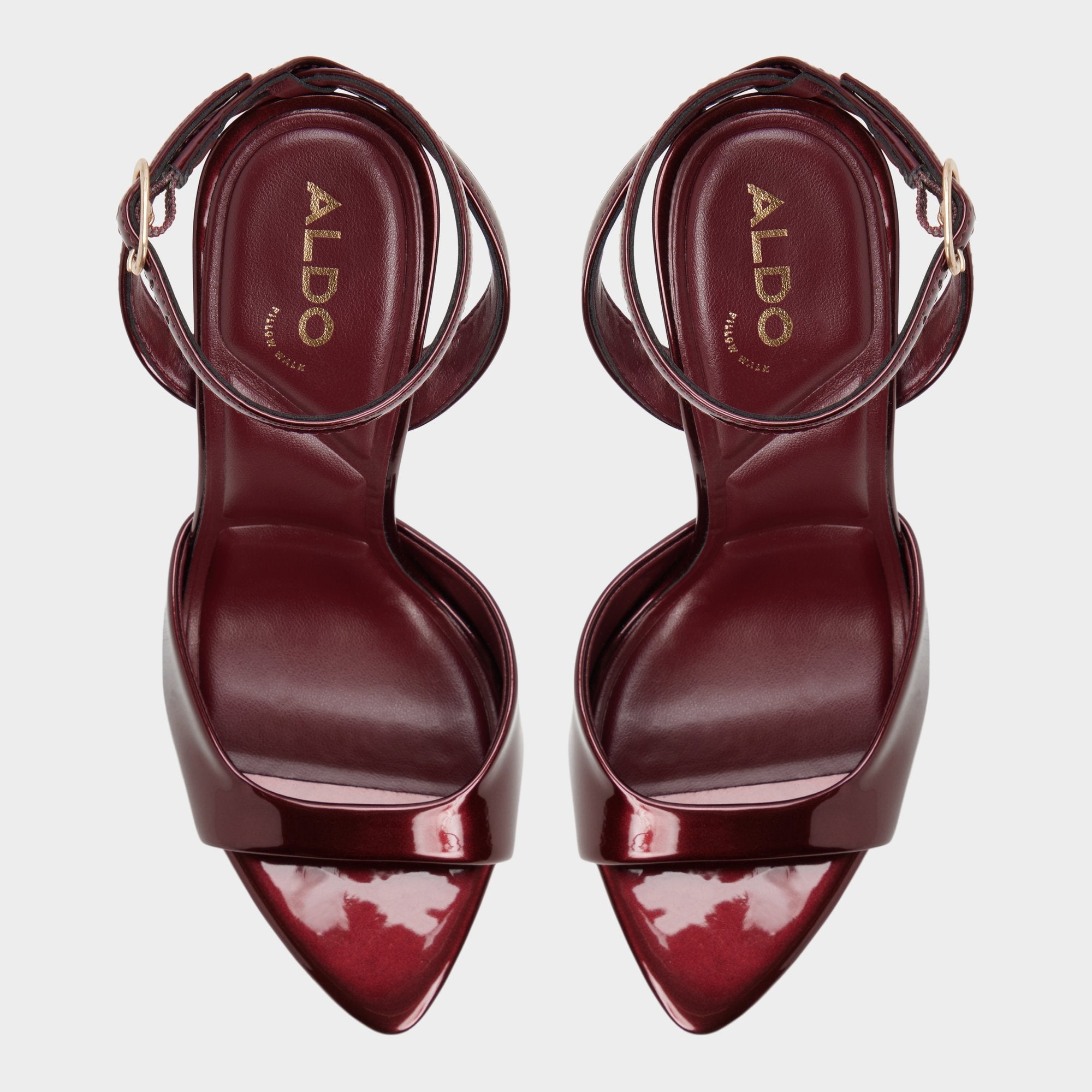 Medium red Forevermore in Medium Red - Strappy heeled sandal, Stiletto heel | Aldo