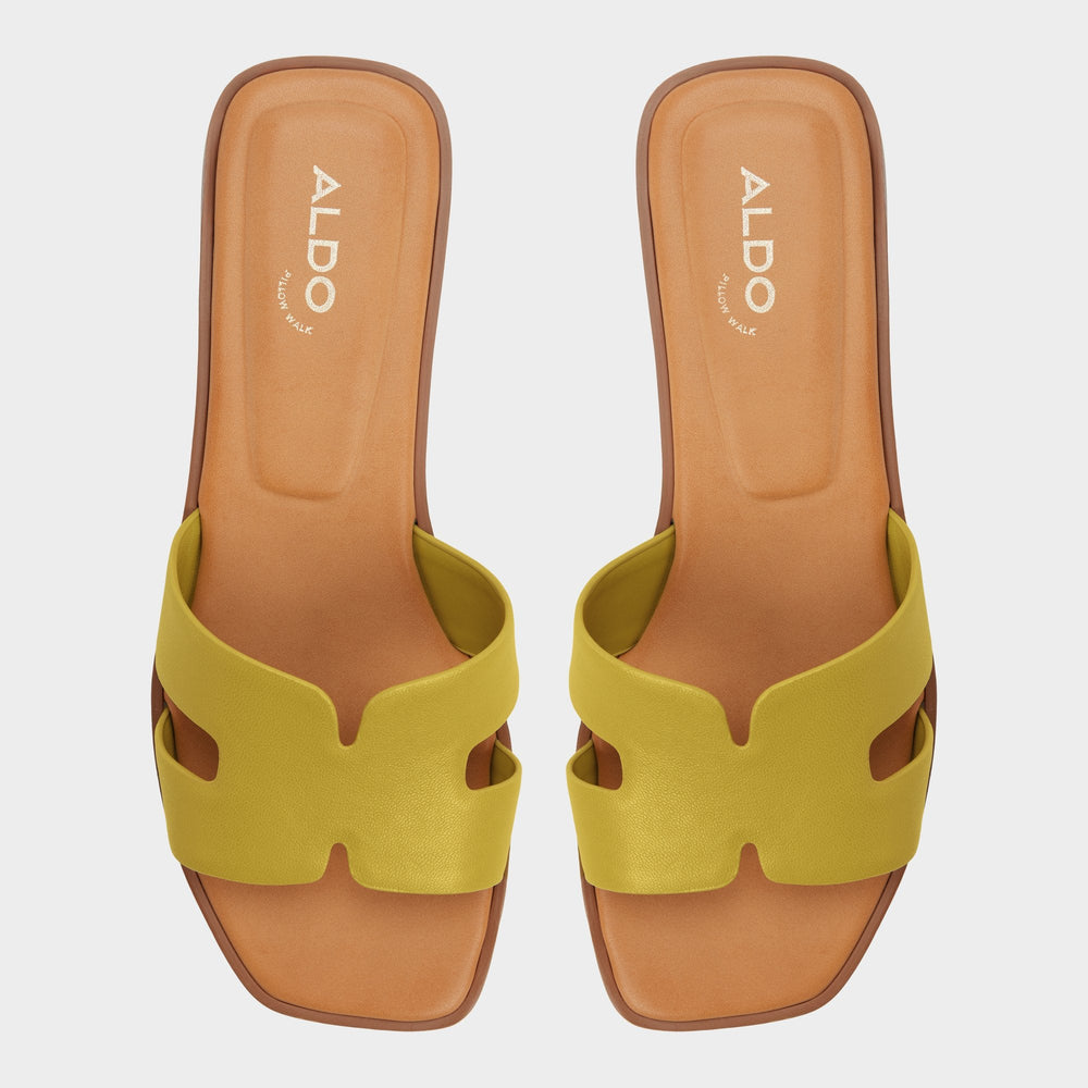 Other yellow Itsandal in Other Yellow - Slide sandal | Aldo