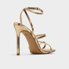 Gold Galoi Gold Women's Iridescent metallics - Strappy heeled sandal | Aldo