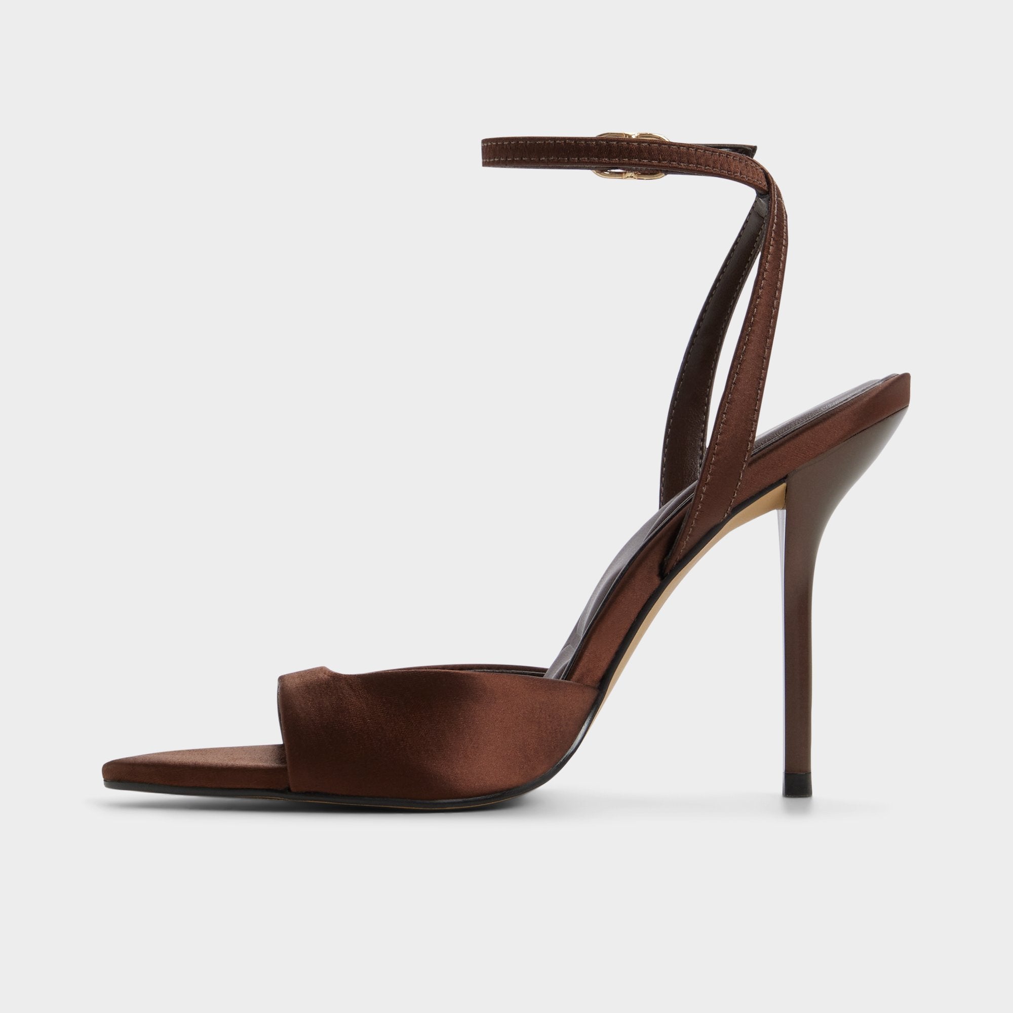 Dark brown Forevermore in Dark Brown 14154135 - Strappy heeled sandal, Stiletto heel | Aldo