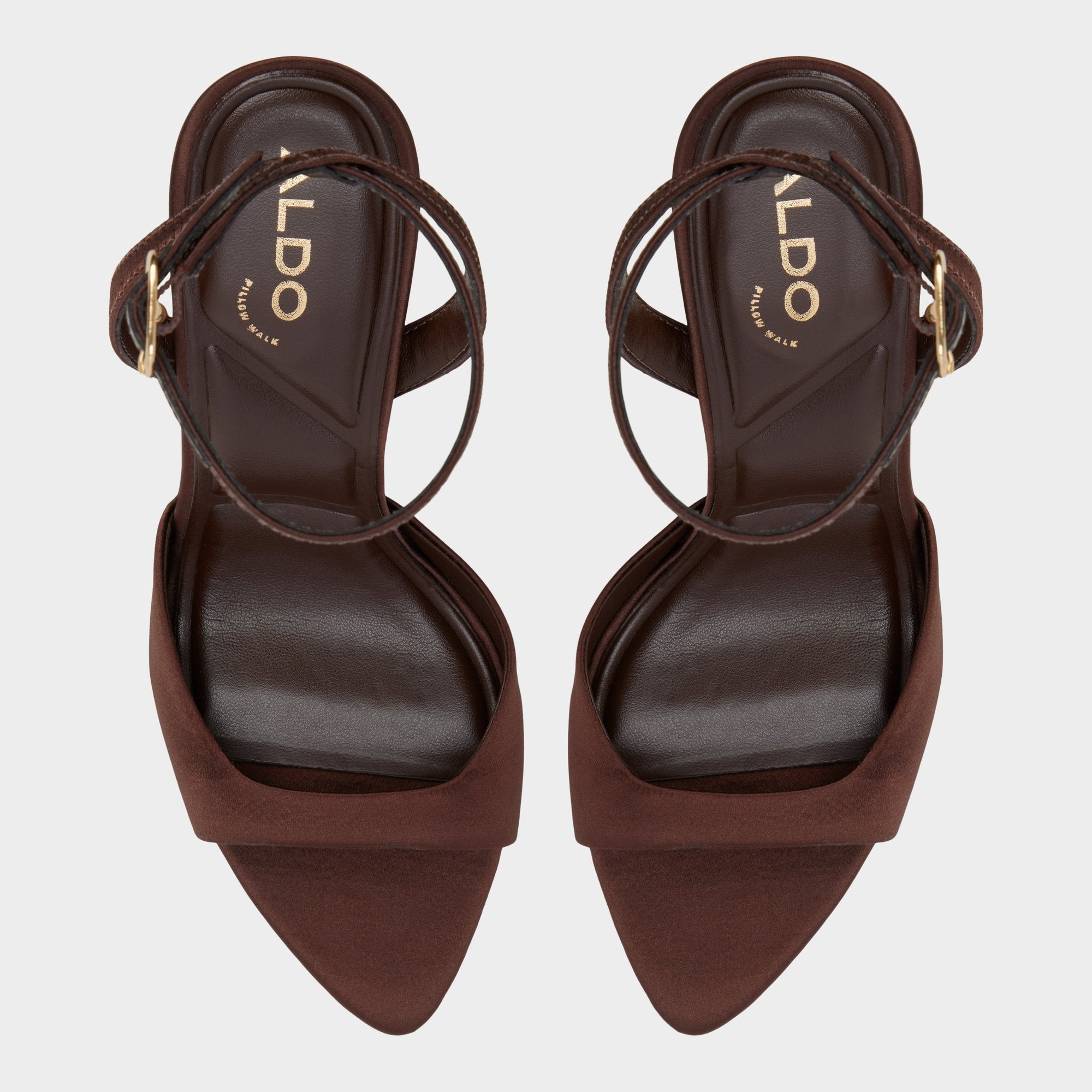 Dark brown Forevermore in Dark Brown 14154135 - Strappy heeled sandal, Stiletto heel | Aldo