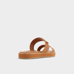 Other brown Lagoon Other Brown Women's Flats - Strappy flat sandal, Footbed sandal | Aldo