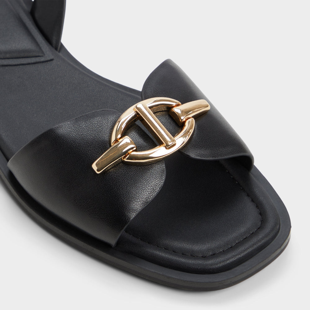 Black Goassi Black Women's Flats - Flat sandal | Aldo