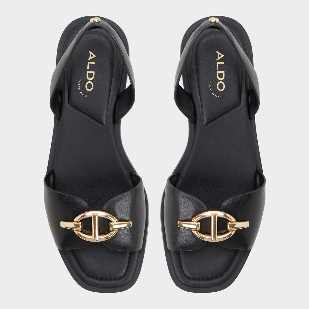 Black Goassi Black Women's Flats - Flat sandal | Aldo
