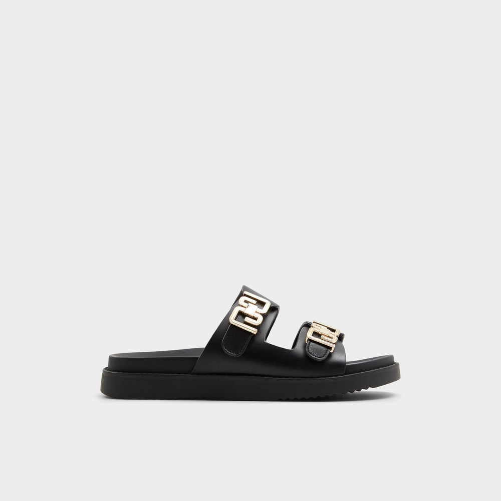 Black Alessie Black Women's Footbed sandals - Footbed sandal, Footbed sandal | Aldo
