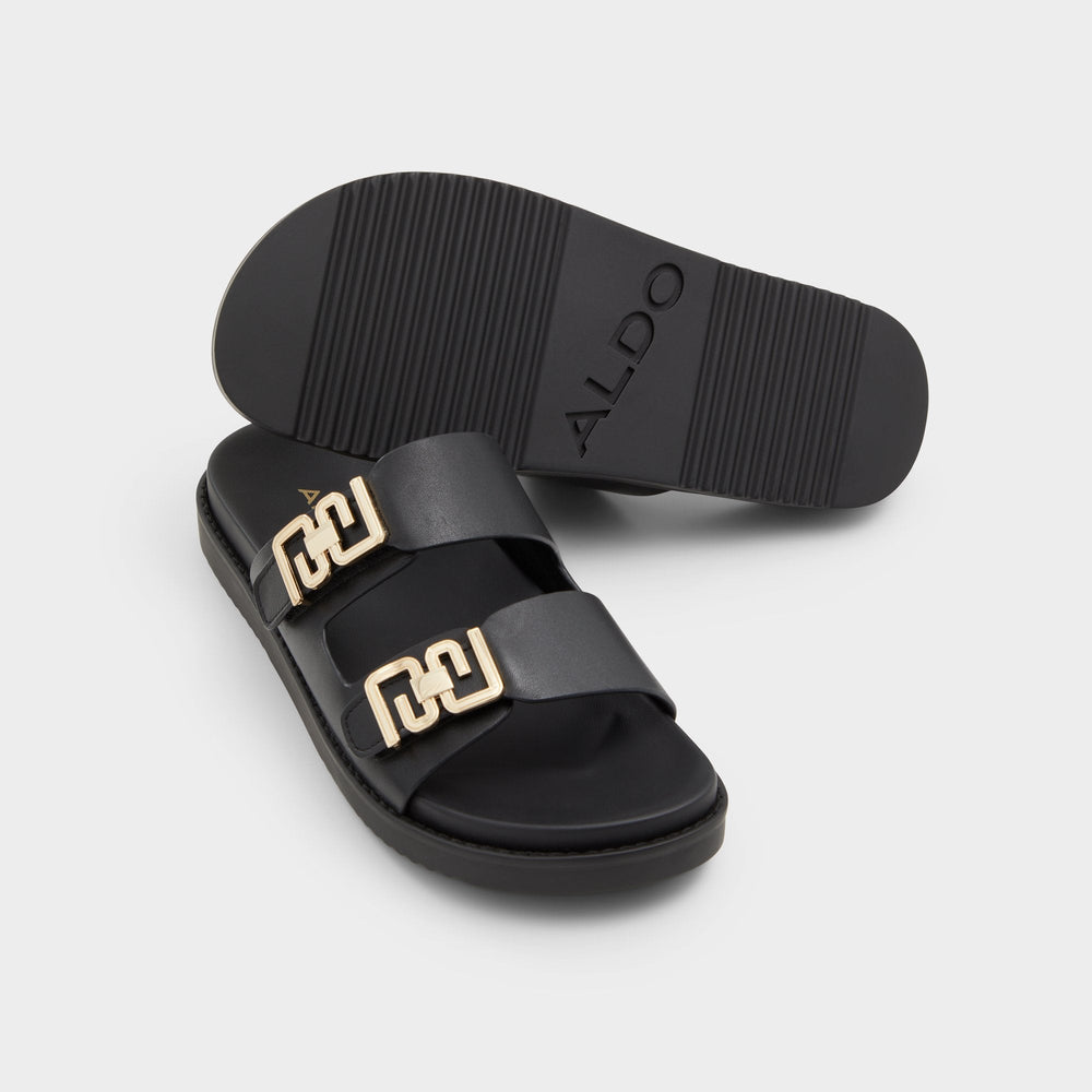Black Alessie Black Women's Footbed sandals - Footbed sandal, Footbed sandal | Aldo