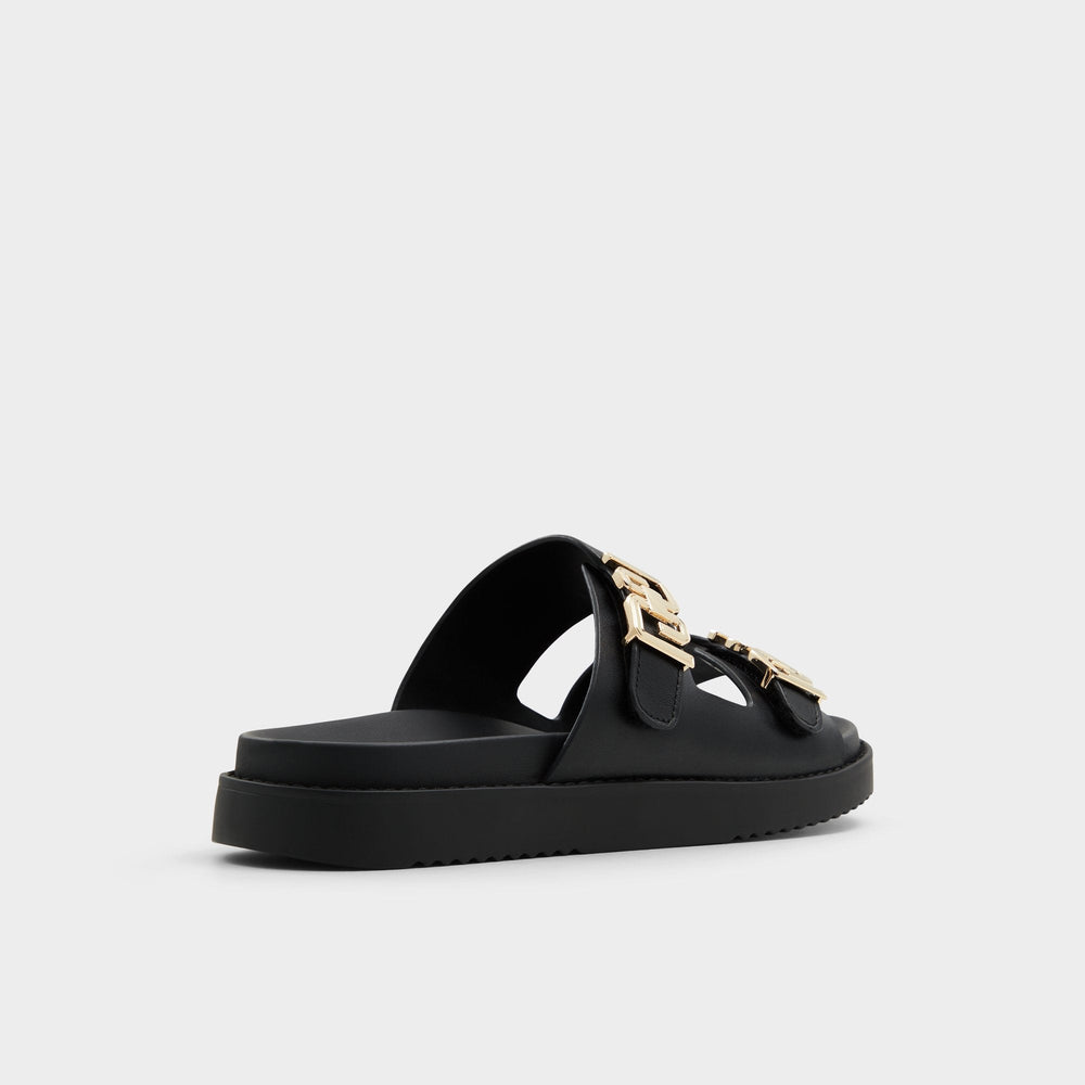 Black Alessie Black Women's Footbed sandals - Footbed sandal, Footbed sandal | Aldo