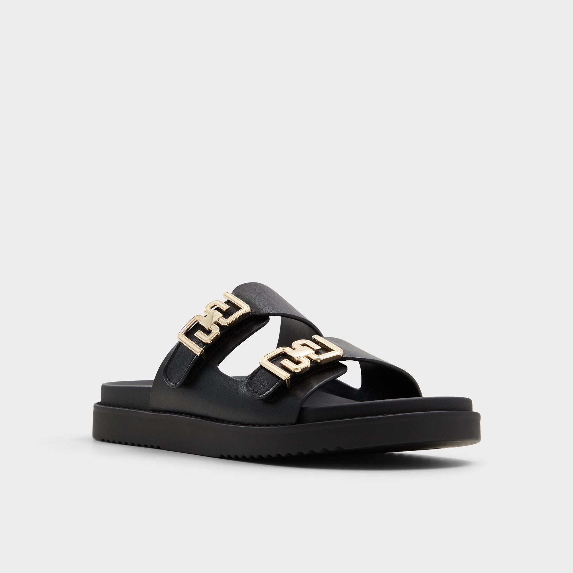 Black Alessie Black Women's Footbed sandals - Footbed sandal, Footbed sandal | Aldo