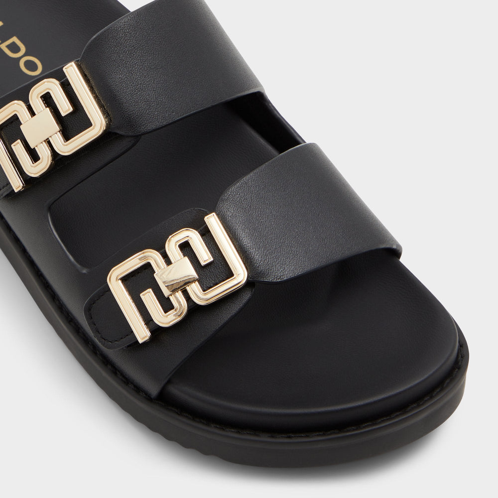 Black Alessie Black Women's Footbed sandals - Footbed sandal, Footbed sandal | Aldo