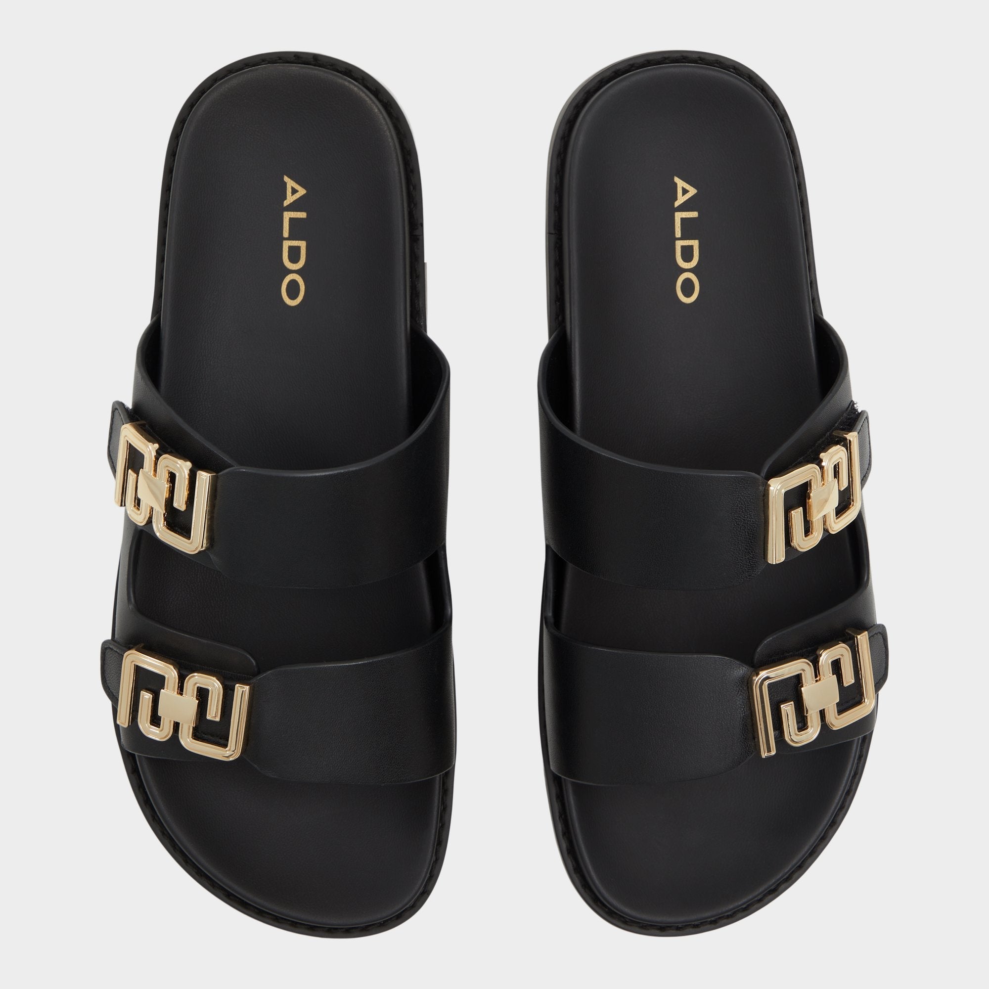 Black Alessie Black Women's Footbed sandals - Footbed sandal, Footbed sandal | Aldo
