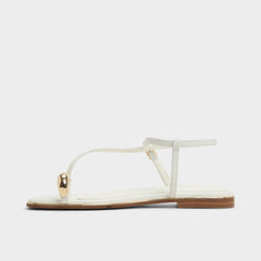 White Jomalina White Women's Flats - Strappy flat sandal | Aldo
